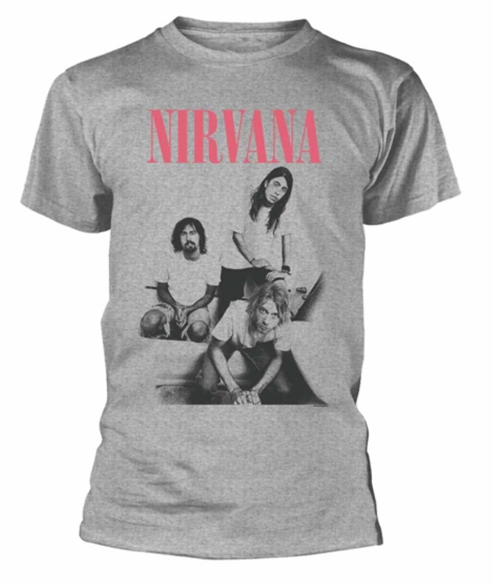 Nirvana 'Bathroom Photo' (Grey) T-Shirt
