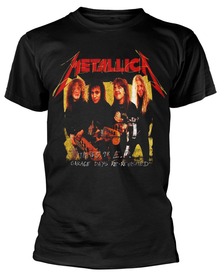 Metallica 'Garage Photo' (Black) T-Shirt Front