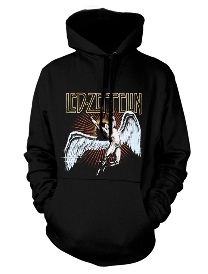 Led Zeppelin 'Icarus Burst' (Black) Pull Over Hoodie