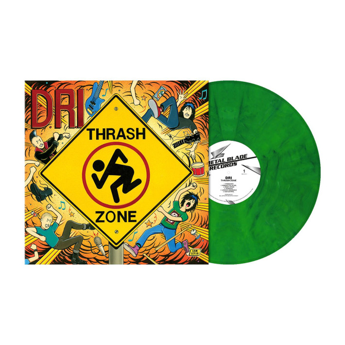 Dirty Rotten Imbeciles 'Thrashzone' LP Bright Green Marbled Vinyl