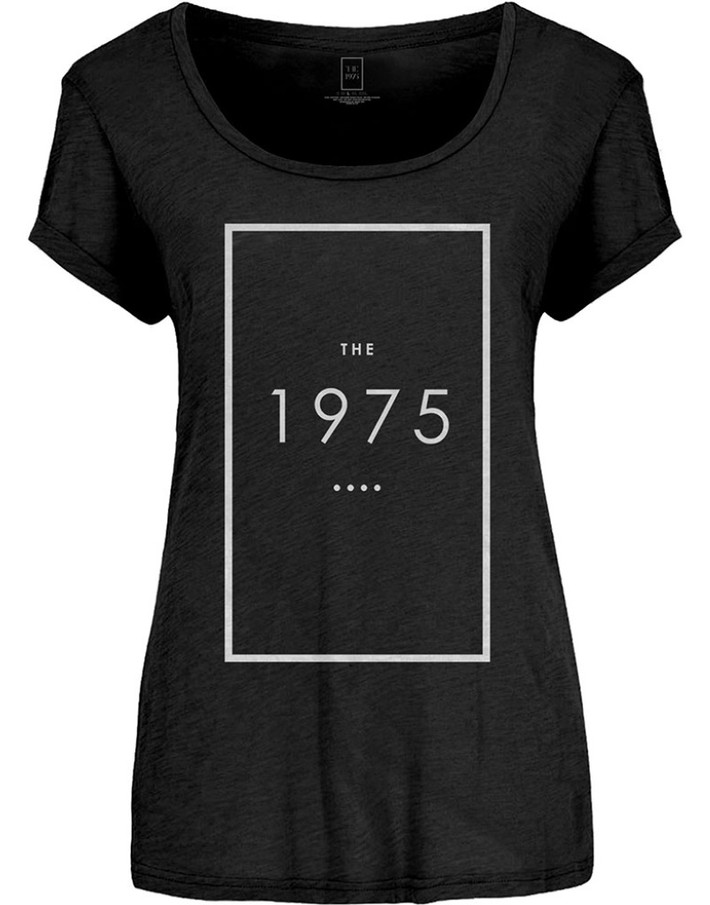 The 1975 'Original Logo' (Black) Womens Fitted T-Shirt