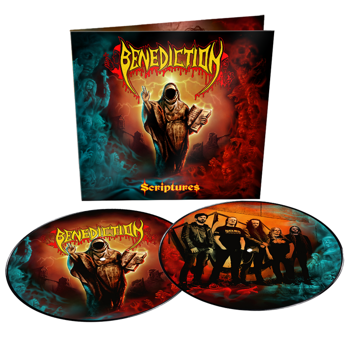 PRE-ORDER - Benediction - 'Scriptures' LP Limited Edition Double Picture Disc Vinyl - RELEASE DATE 29th October 2021