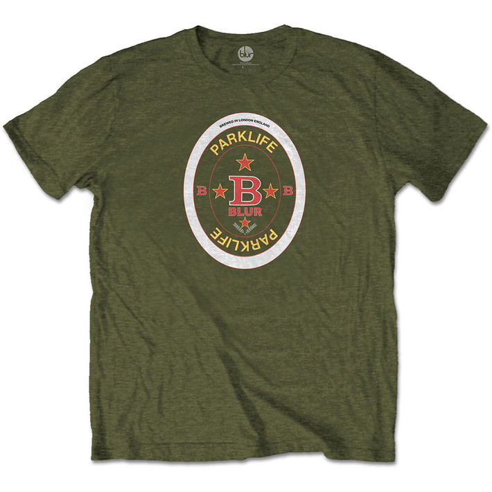 Blur 'Parklife Beermat' (Green) T-Shirt