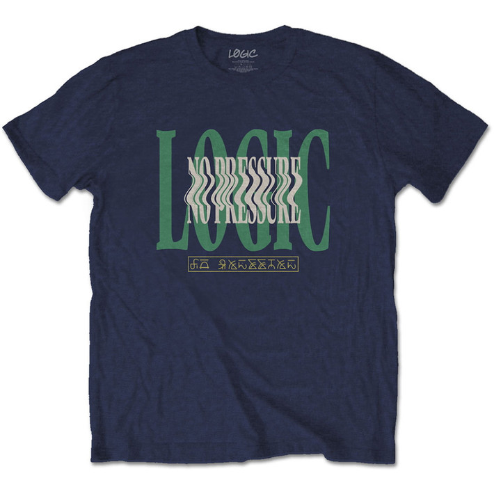Logic 'Wavy' (Navy Blue) T-Shirt