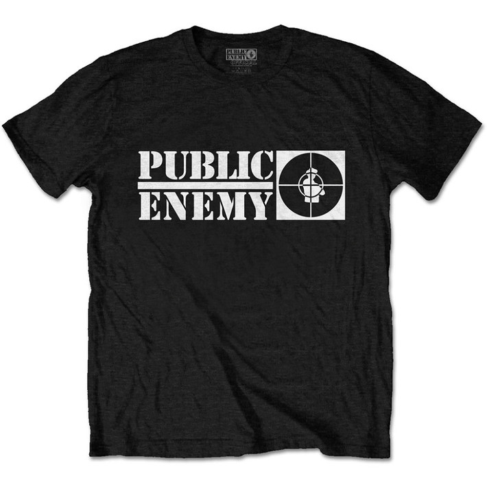 Public Enemy 'Crosshairs Logo' (Black) T-Shirt