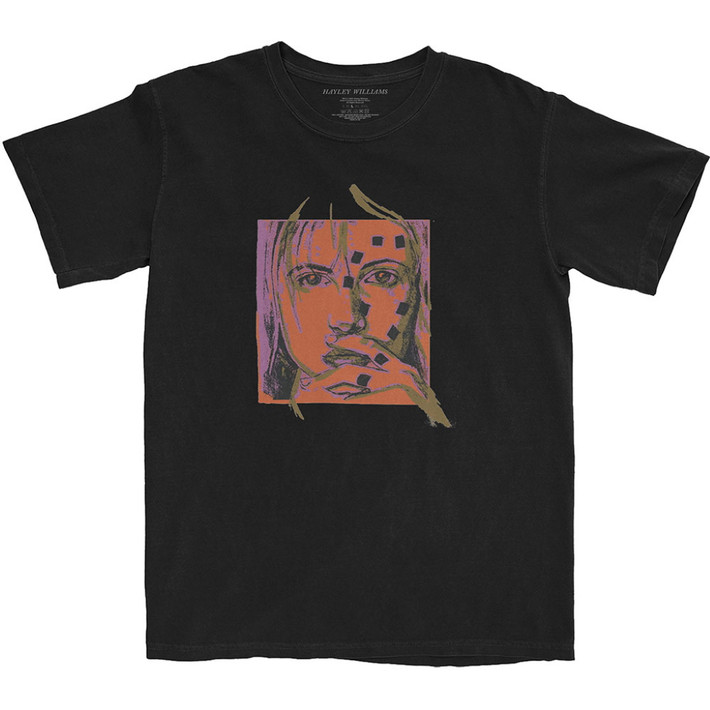 Hayley Williams 'Petals Sketch' (Black) T-Shirt