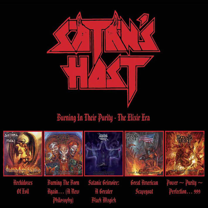 Satan's Host 'Burning In Their Purity - The Elixir Era' 5CD Digipak