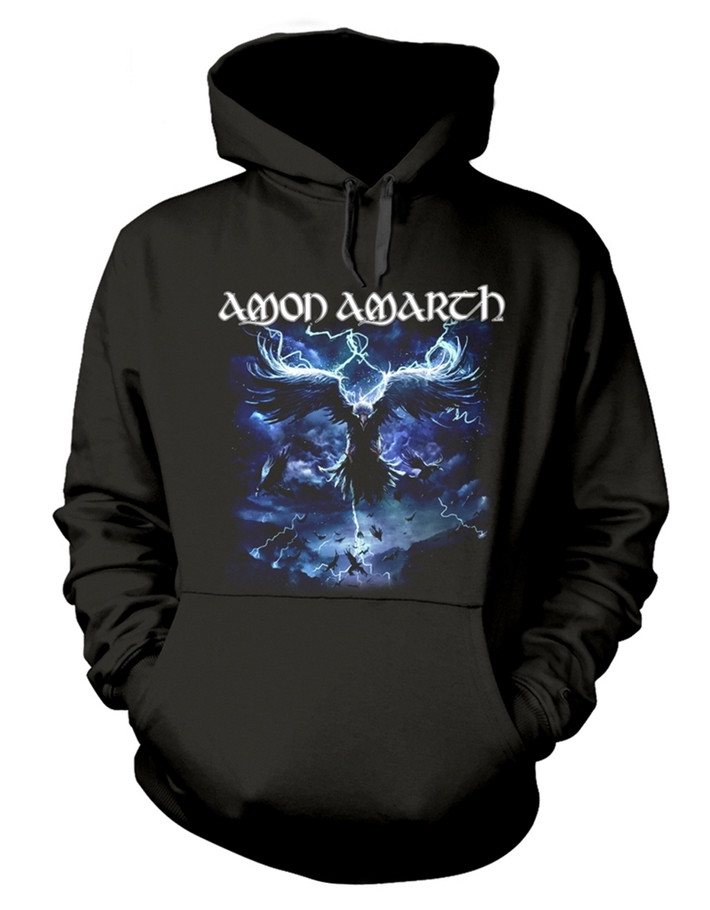 Amon Amarth 'Raven's Flight' (Black) Pullover Hoodie