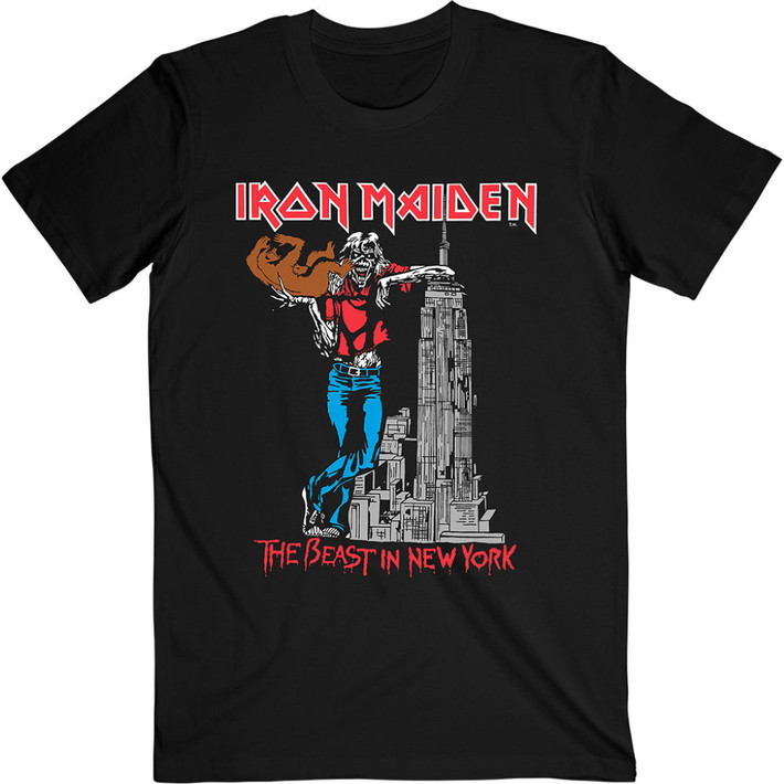 Iron Maiden 'The Beast In New York' (Black) T-Shirt