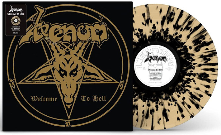 PRE-ORDER - Venom 'Welcome to Hell' LP Gold & Black Splatter Vinyl - RELEASE DATE 24th September 2021
