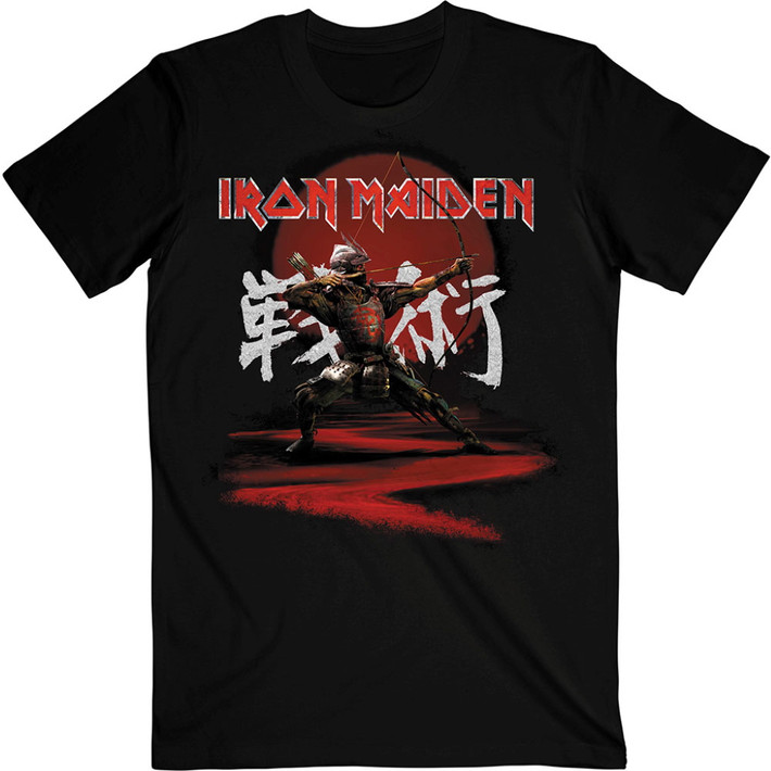 Iron Maiden 'Archer Kanji' (Black) T-Shirt