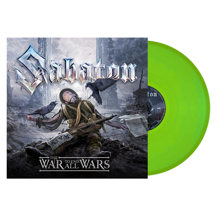 PRE-ORDER - Sabaton - 'The War To End All Wars' LP Limited Edition Gatefold Fluorescent Green Vinyl - RELEASE DATE 4th March 2022