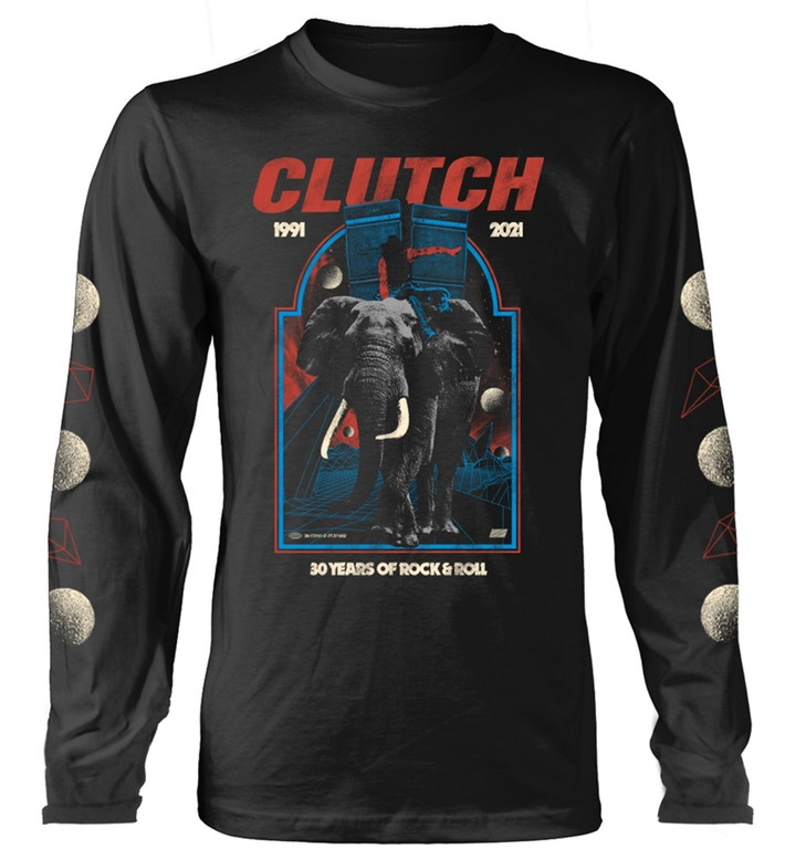 Clutch 'Elephant' (Black) Long Sleeve Shirt