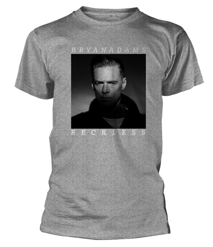 Bryan Adams 'Reckless' (Grey) T-Shirt