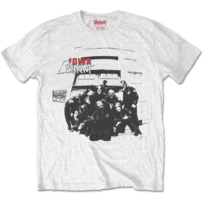 Slipknot 'Iowa Tracklist' (White) T-Shirt
