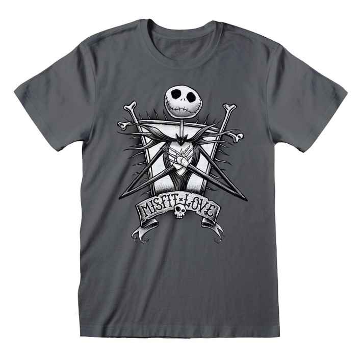 The Nightmare Before Christmas 'Misfit' (Grey) T-Shirt