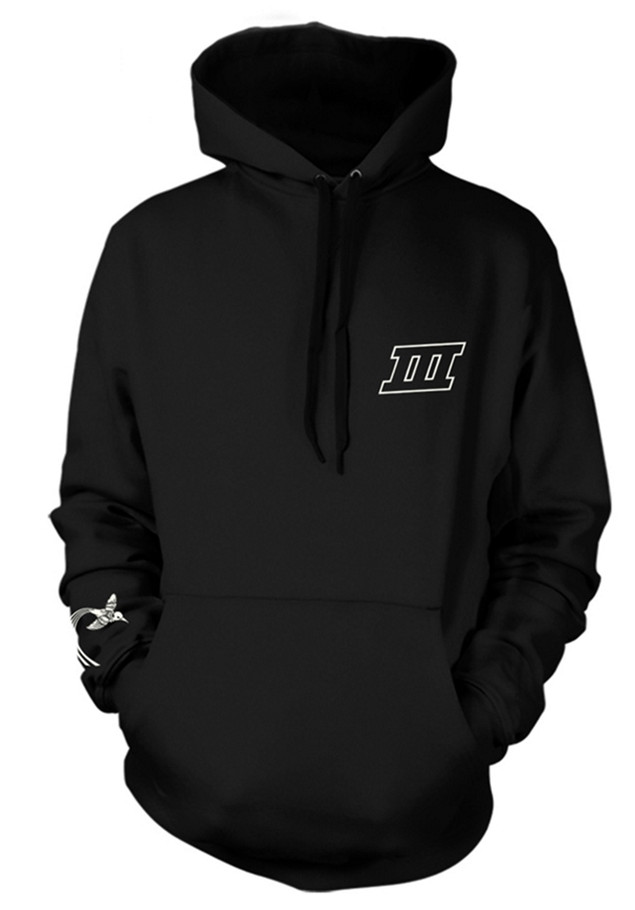 Led Zeppelin 'Swirl III' (Black) Pull Over Hoodie