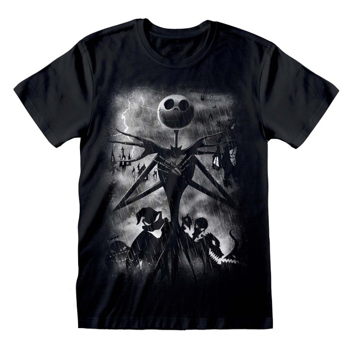 The Nightmare Before Christmas 'Stormy Skies' (Black) T-Shirt