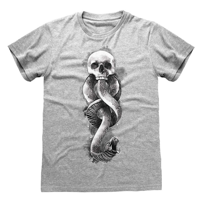 Harry Potter 'Dark Arts Snake' (Heather Grey) T-Shirt