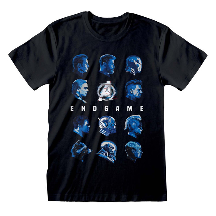 Marvel Avengers Endgame 'Tonal Heads' (Black) T-Shirt