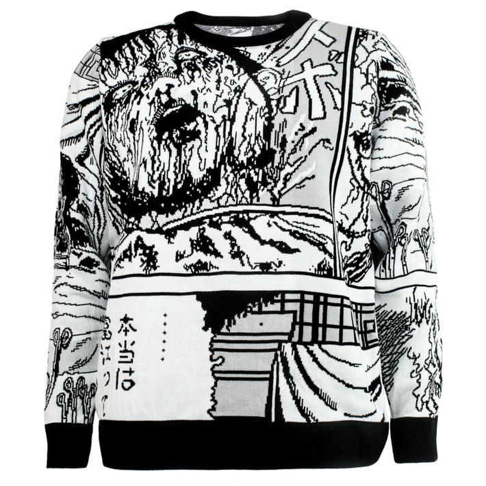 Junji Ito 'Collage' (Multicoloured) Knitted Sweatshirt