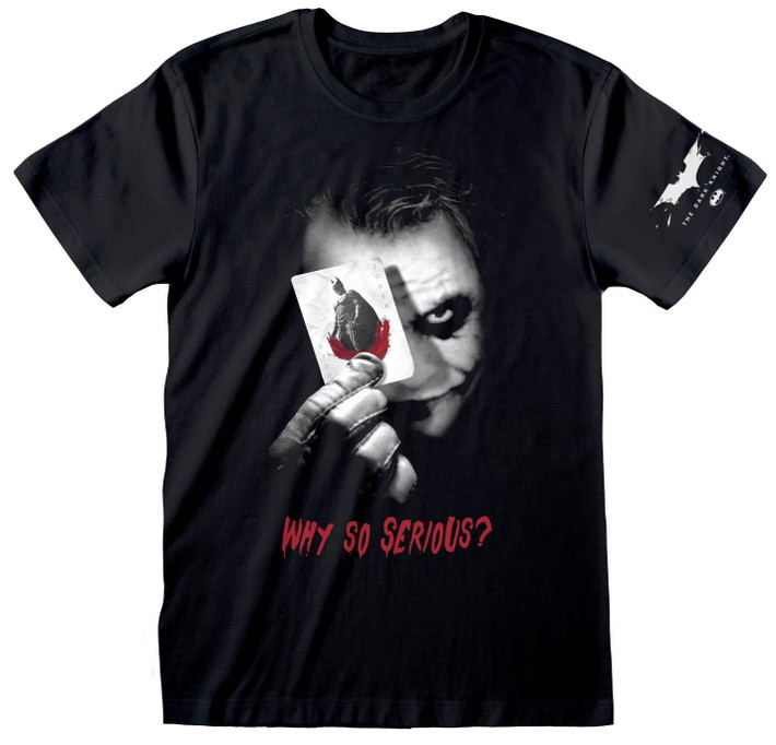 Batman The Dark Knight 'Why So Serious' (Black) T-Shirt