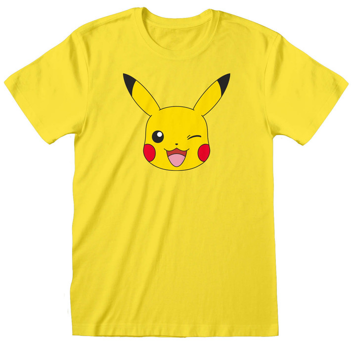 Pokemon 'Pikachu Face' (Yellow) T-Shirt