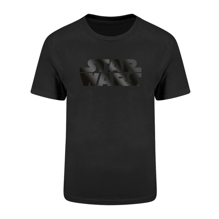 Star Wars 'Logo Black On Black' (Black) T-Shirt