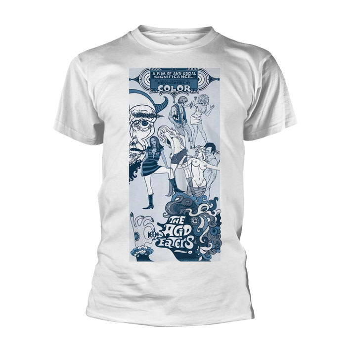 Plan 9 - The Acid Eaters 'Psychedelic' (White) T-Shirt