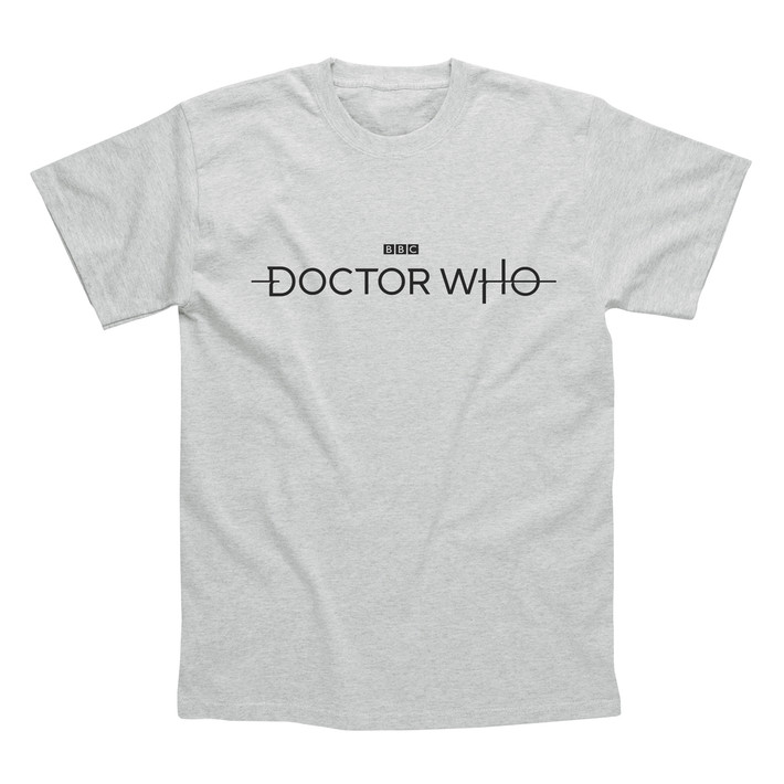 Doctor Who 'Logo' (Grey) T-Shirt