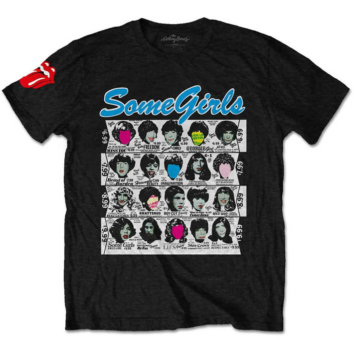 The Rolling Stones 'Some Girls Album' (Black) T-Shirt