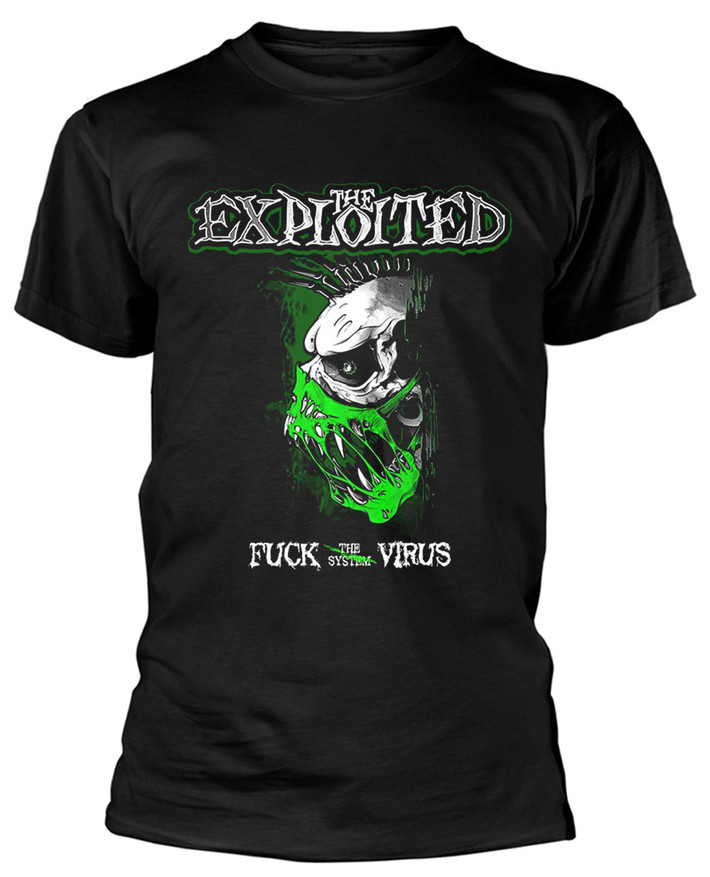 The Exploited 'Fuck The Virus' (Black) T-Shirt