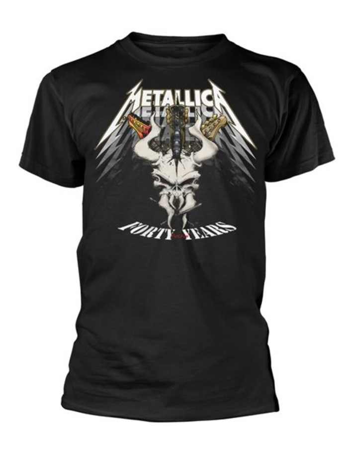 Metallica '40th Anniversary Forty Years' (Black) T-Shirt