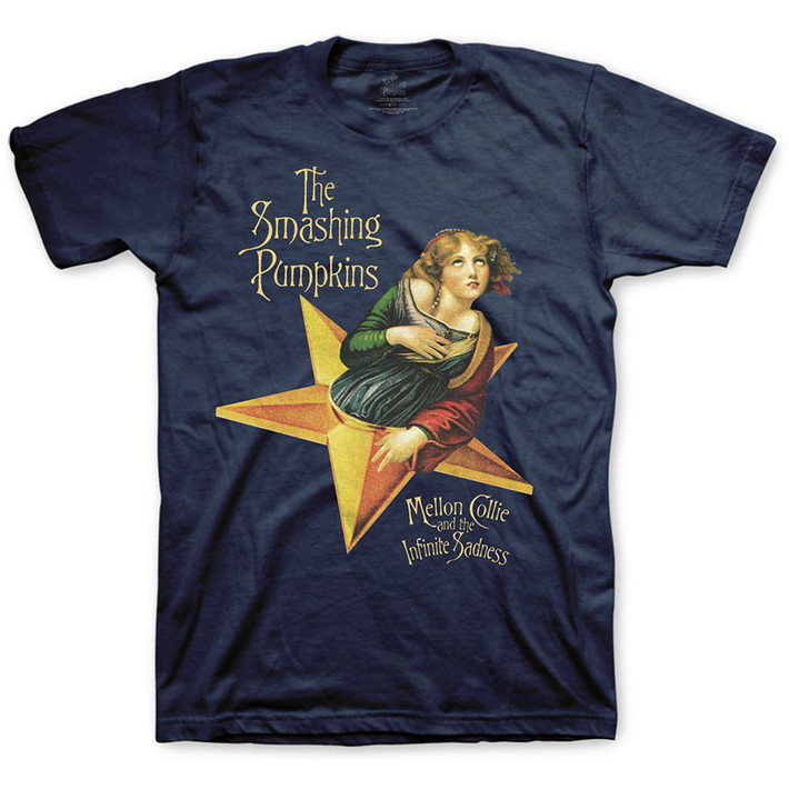 The Smashing Pumpkins 'Mellon Collie' (Navy) T-Shirt