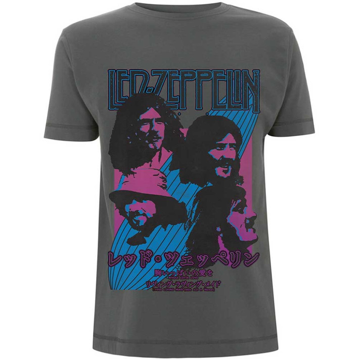 Led Zeppelin 'Japanese Blimp' (Grey) T-Shirt