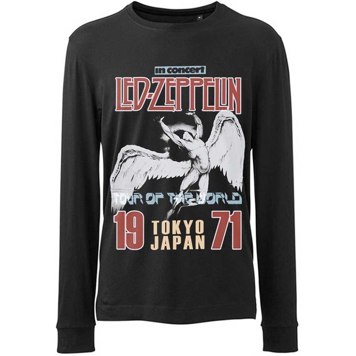 Led Zeppelin 'Japanese Icarus' (Black) Long Sleeve Shirt