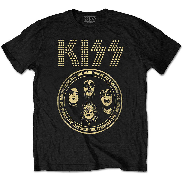 KISS 'Band Circle' (Black) T-Shirt