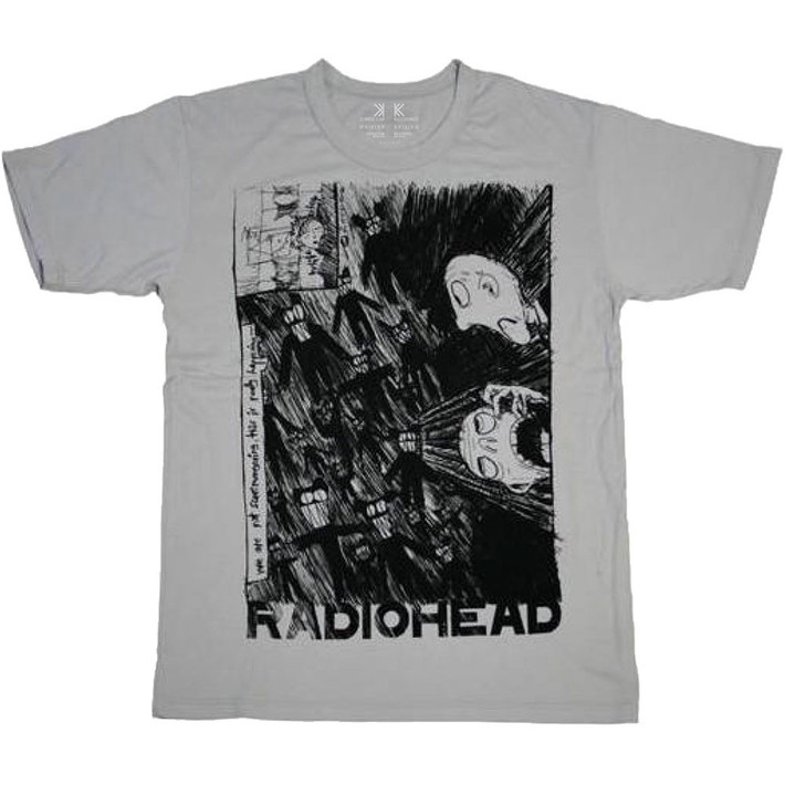 Radiohead 'Scribble' (Grey) T-Shirt