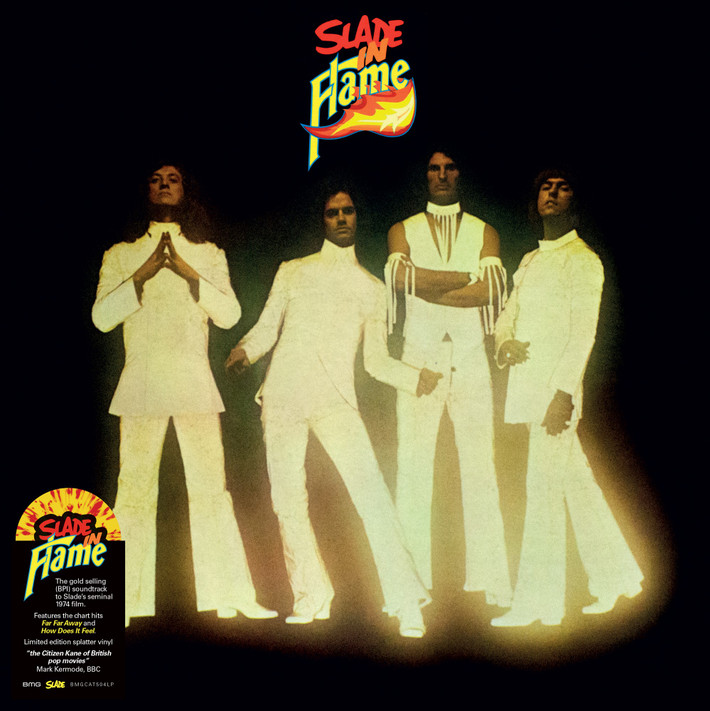 Slade 'Slade In Flame' LP Yellow &  Red Splatter Gatefold Vinyl