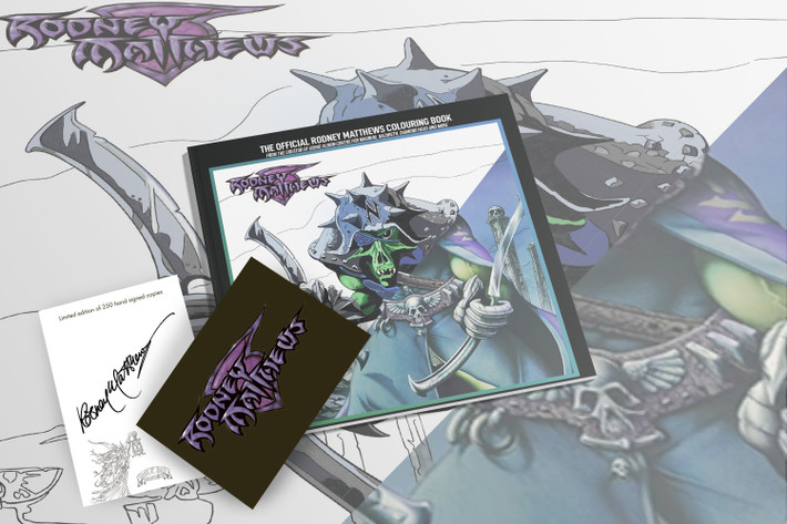The Official Rodney Matthews Colouring Book Limited Signed Edition