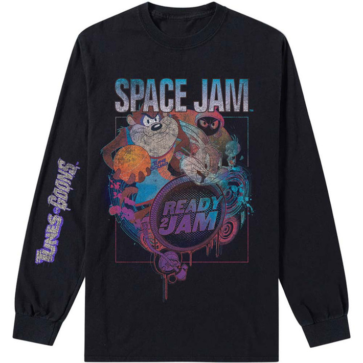 Space Jam 'Ready 2 Jam' (Black) Long Sleeve Shirt