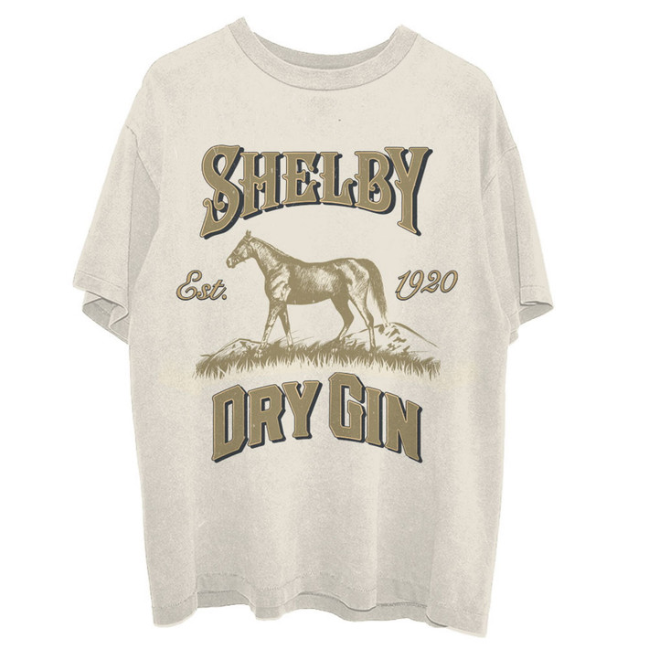 Peaky Blinders 'Shelby Dry Gin' (Natural) T-Shirt