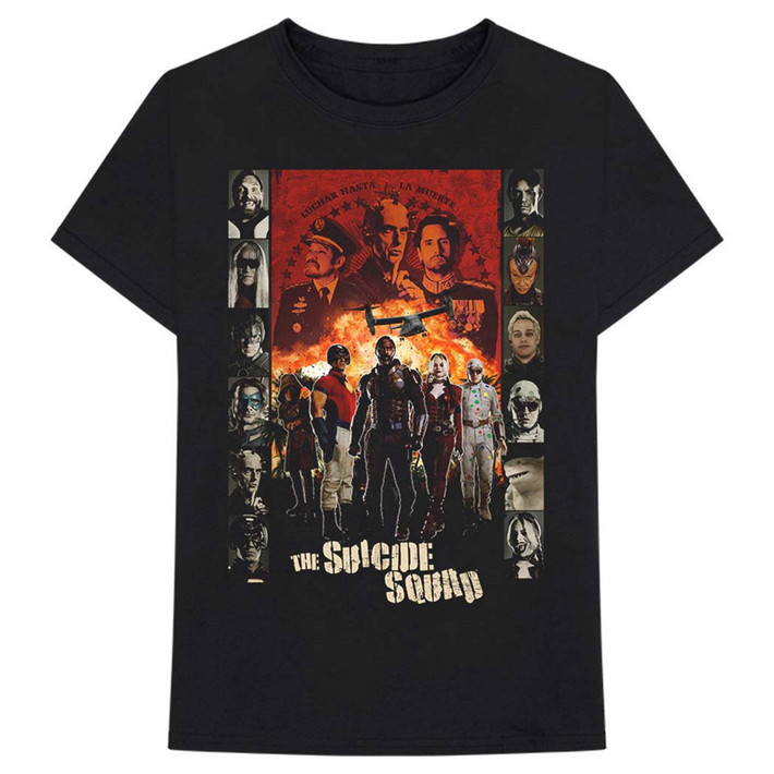 The Suicide Squad 'Team Poster' (Black) T-Shirt