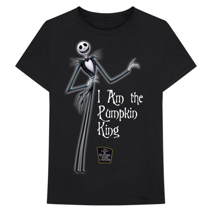 The Nightmare Before Christmas 'I Am The Pumpkin King' (Black) T-Shirt
