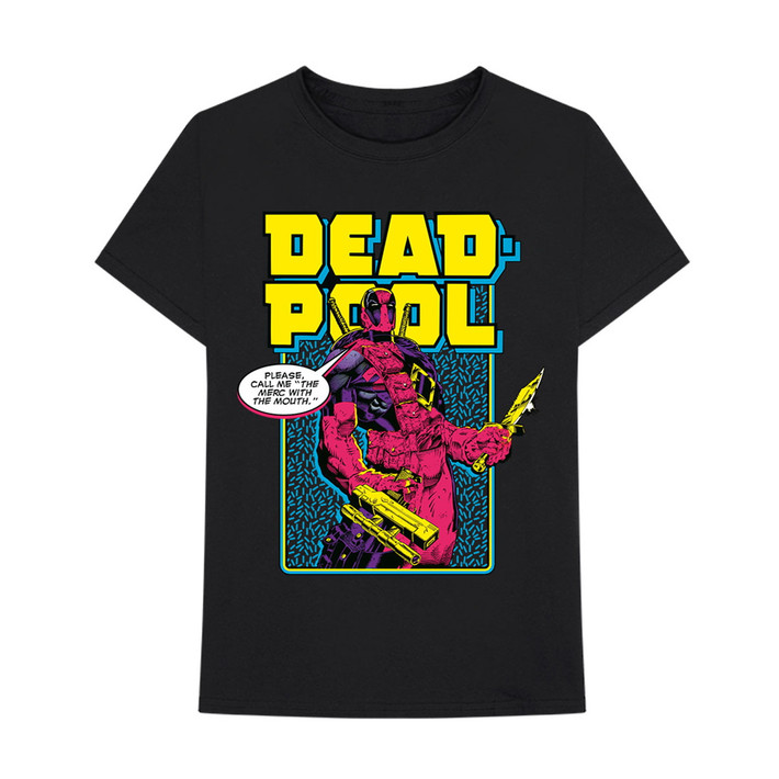 Marvel Deadpool 'Comic Merc' (Black) T-Shirt