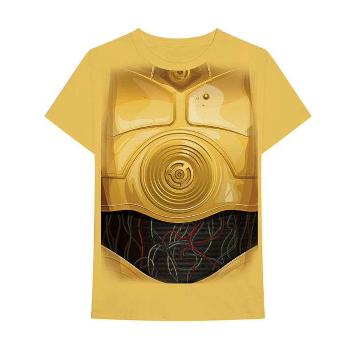 Star Wars 'Character C-3PO Chest' (Yellow) T-Shirt
