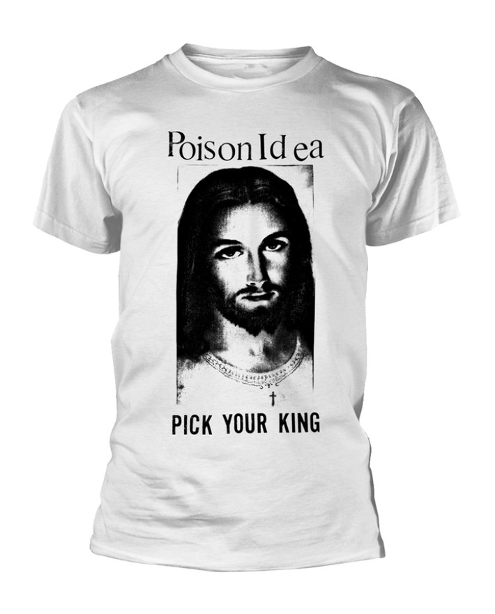 Poison Idea 'Pick Your King' (White) T-Shirt