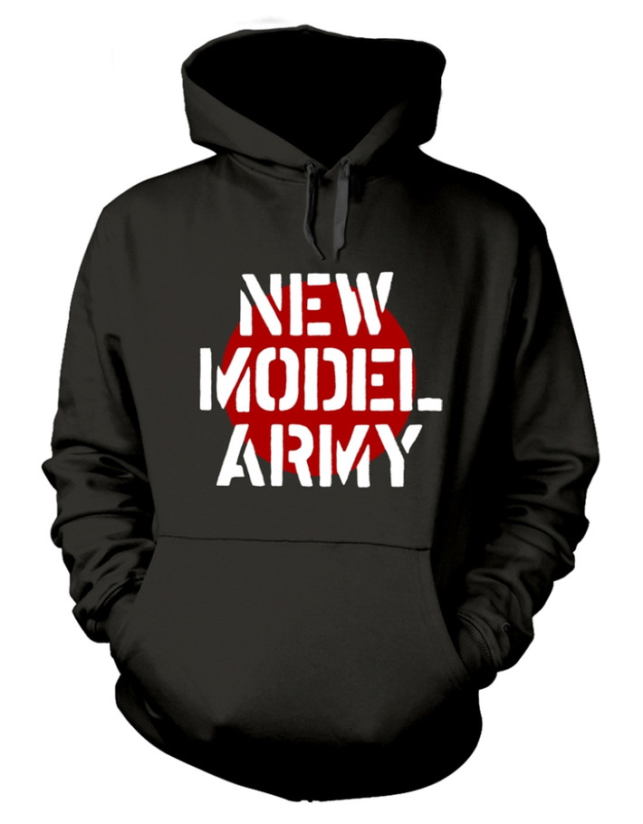 New Model Army 'Logo' (Black) Pull Over Hoodie