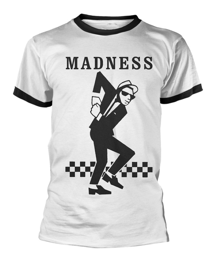 Madness 'Dancing Walt' (White) Ringer T-Shirt