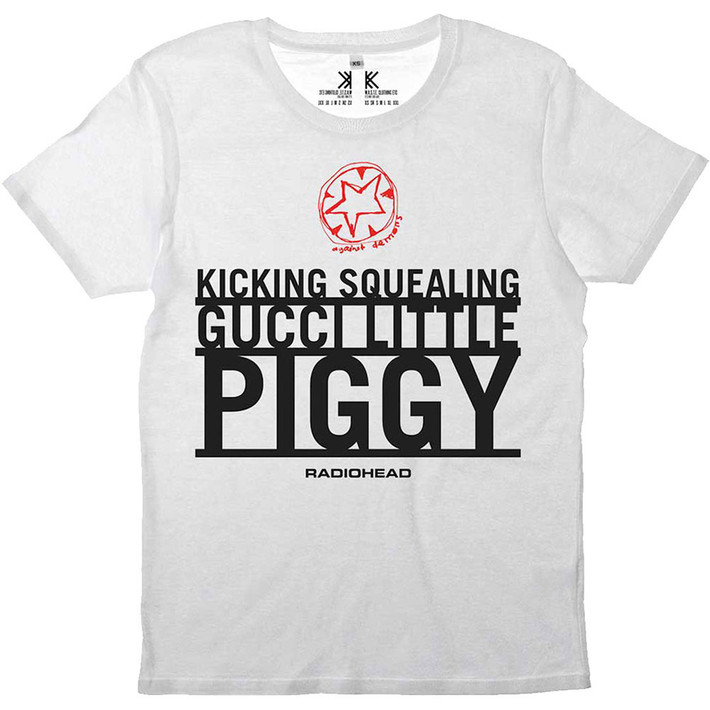 Radiohead 'Gucci Piggy' (White) T-Shirt